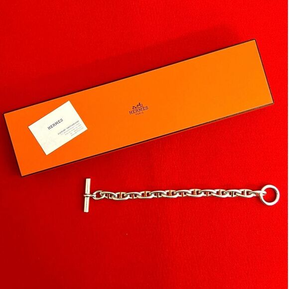 Hermes Chaine d'Ancre Silver 925 Bracelet - Picture 1 of 9